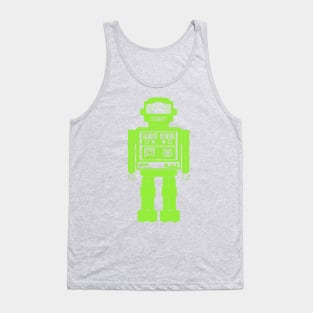 Toy Robot - Green Tank Top